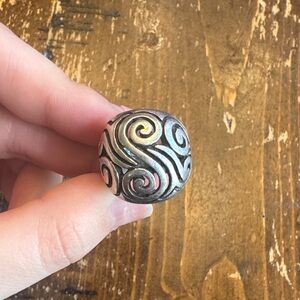 Silver Swirl Design Ring James Avery